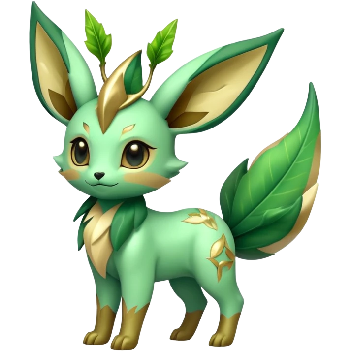 Shiny Exotic Sprigatito-Leafeon-Hybrid-Creature emoji