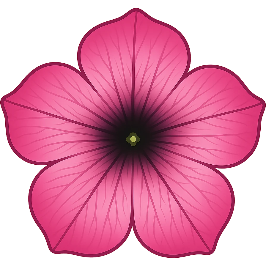 Pink-Gradient Petuniaemoji    , remove background emoji
