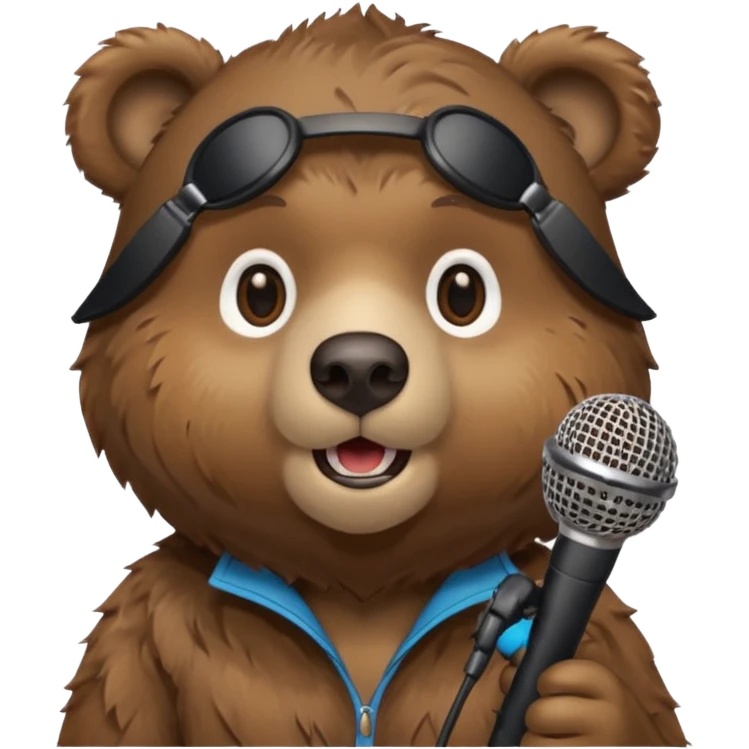 bear with mic emoji