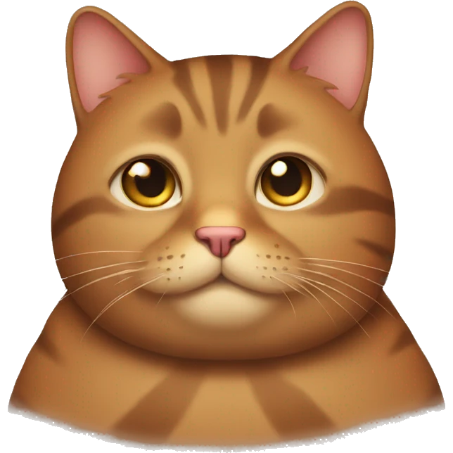 brown fat cat emoji