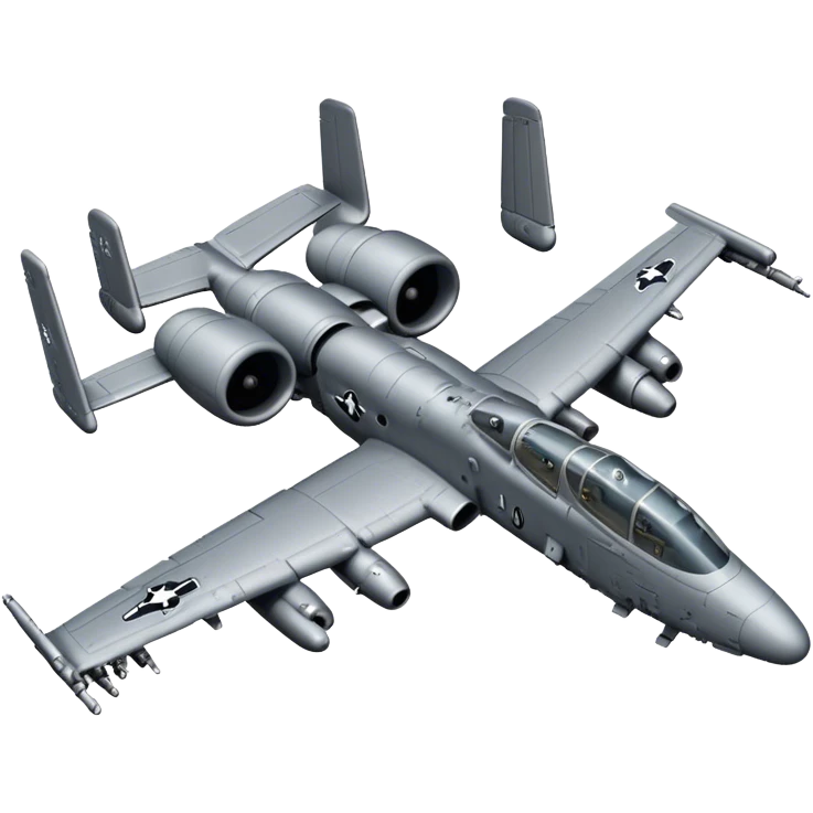 A-10 Thunderbolt II - Fairchild Republic (Grey) emoji