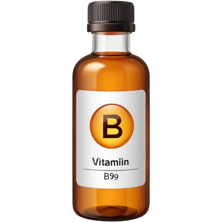 Vitamin b9 in a bottle emoji