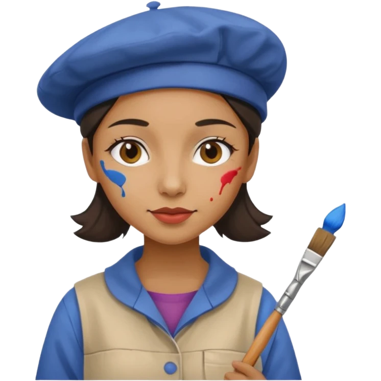 Street Painter woman emoji