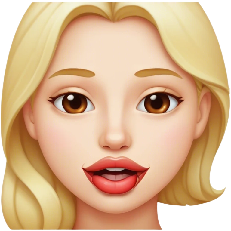 lip biting  emoji