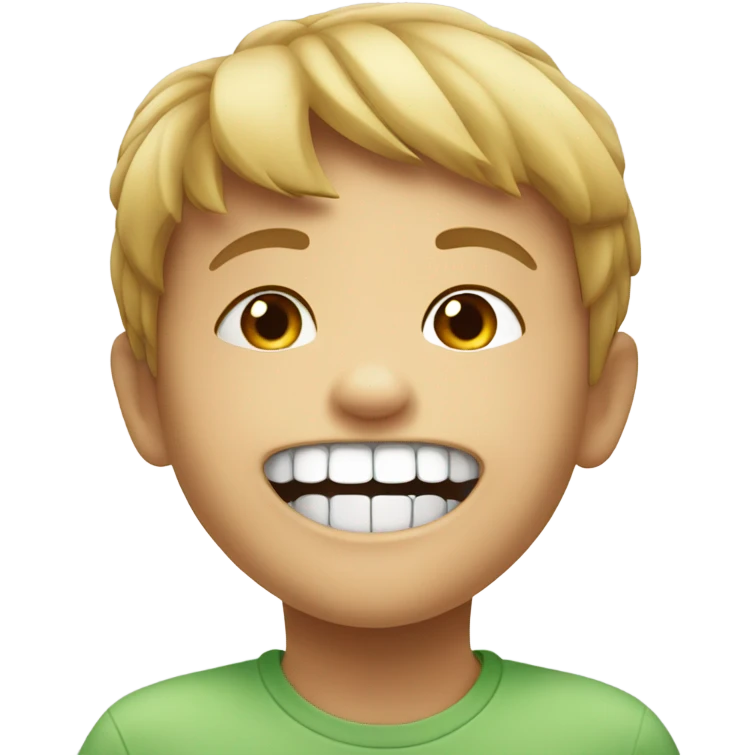 Toothless grin emoji