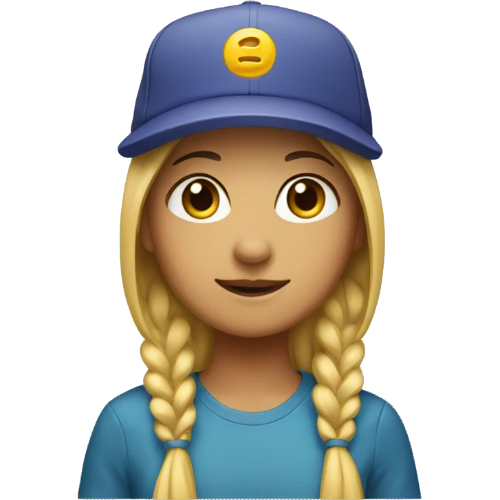 girl wearing cap emoji