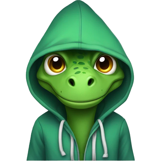 dinosaur in a hoodie emoji