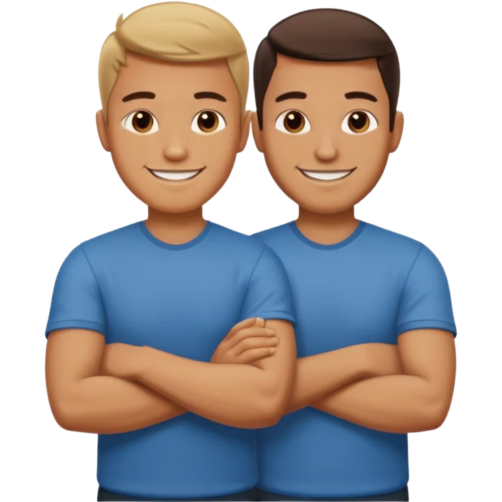 2 Men with their arms crossed  emoji