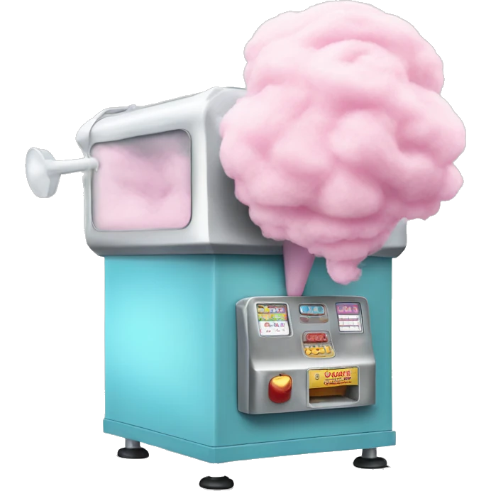 Cotton candy machine emoji