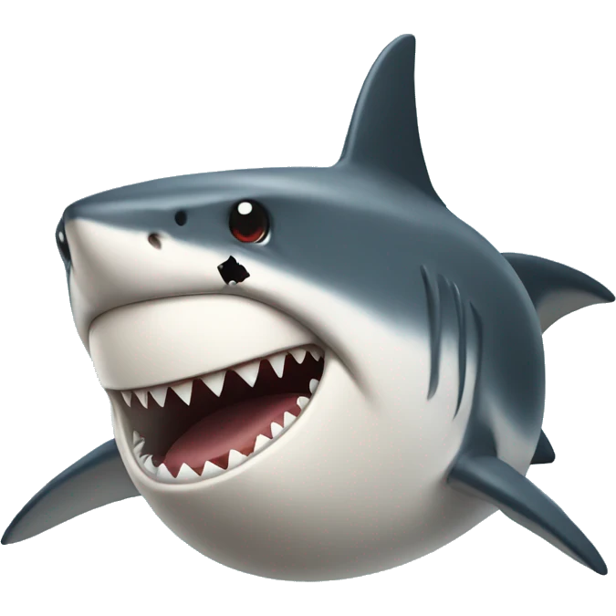 Punching shark in nose emoji