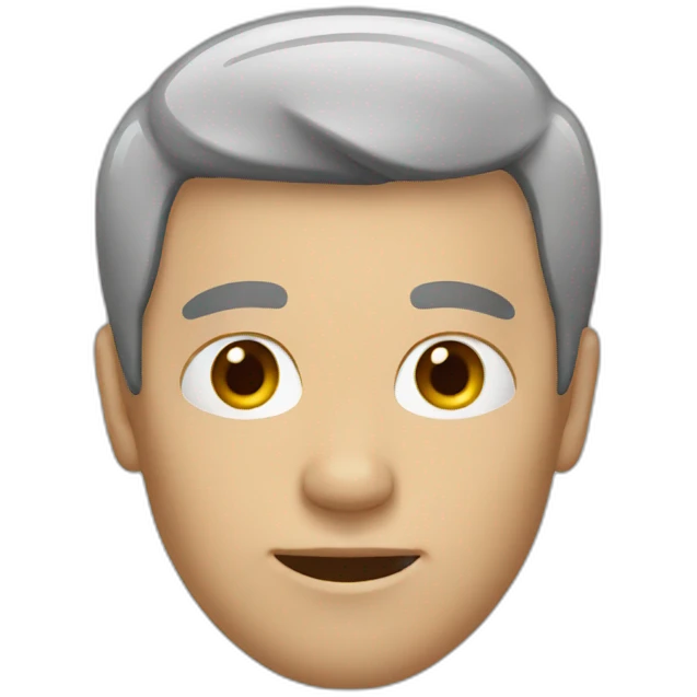 man with no facial features emoji