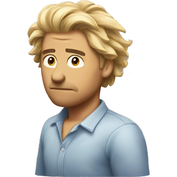 rustration or disappointment pulling hair  emoji