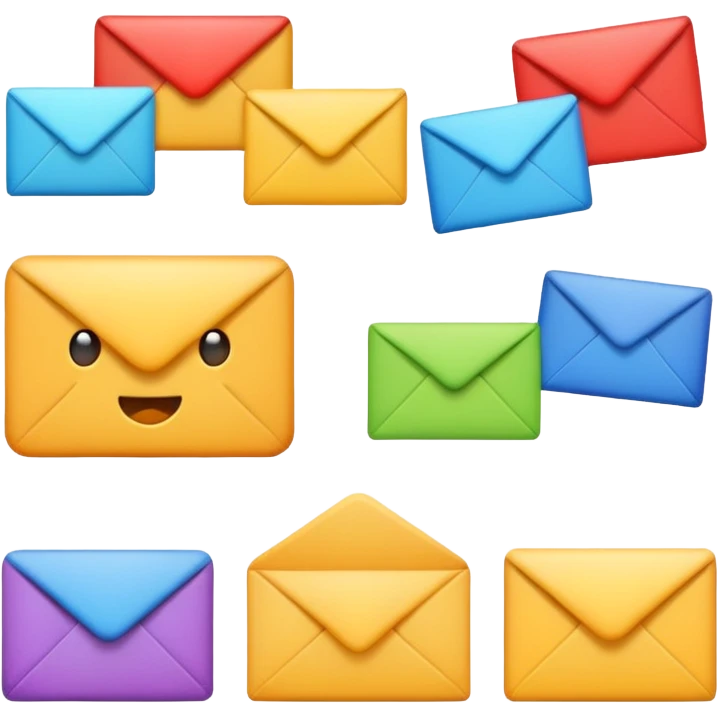 Mail emoji set emoji