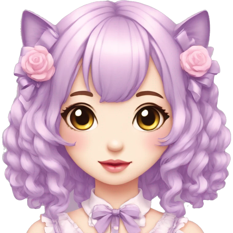 Pastel Kawaii Cute Beautiful Elegant Pretty Anime Punk Lolita Catgirl emoji
