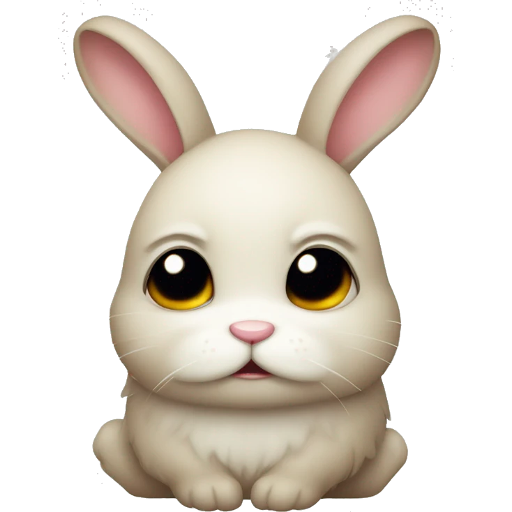 cute frowning bunny emoji