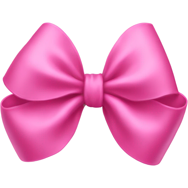 Pink flowy bow  emoji