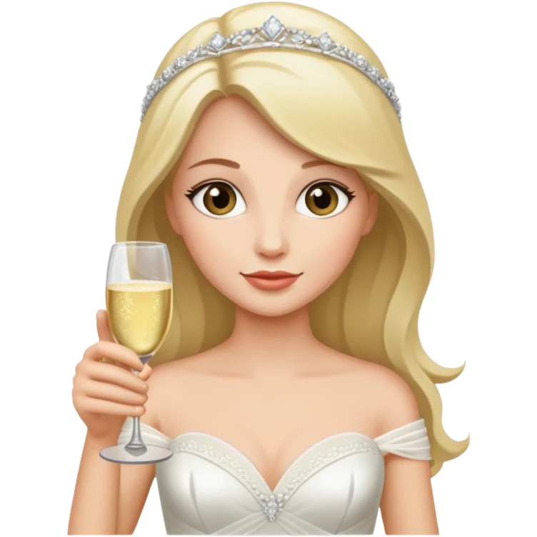 bride holding drink emoji