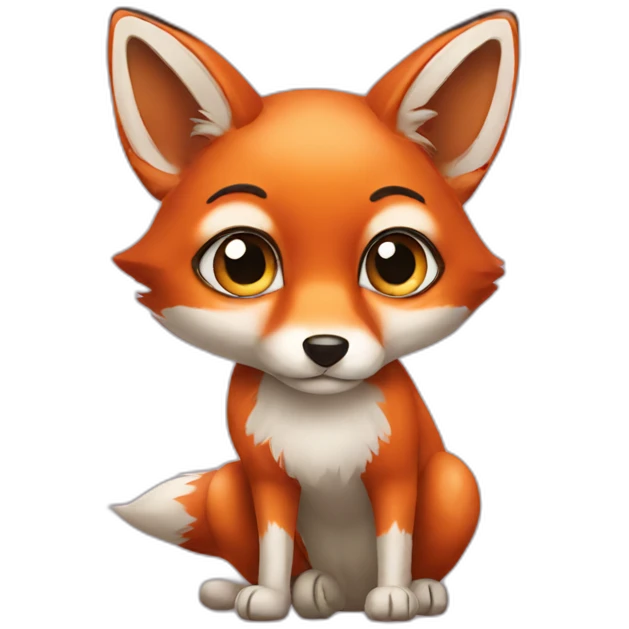 fox big eyes emoji