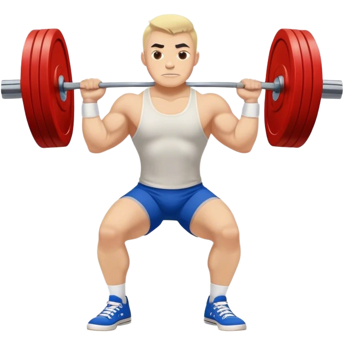 powerlifter converse-shoes clean and jerk exercise emoji