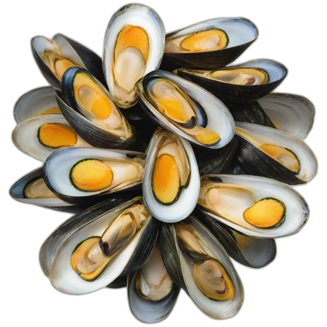 Mussel partying emoji