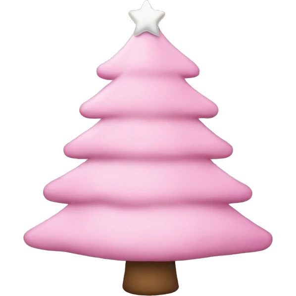 light pink christmas tree  emoji