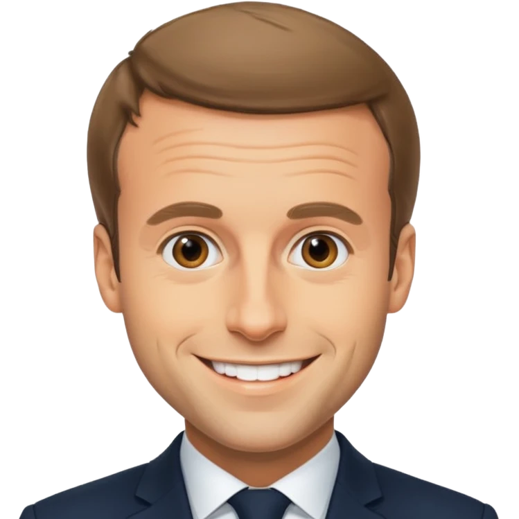 Un emojin de Emmanuel Macron  emoji