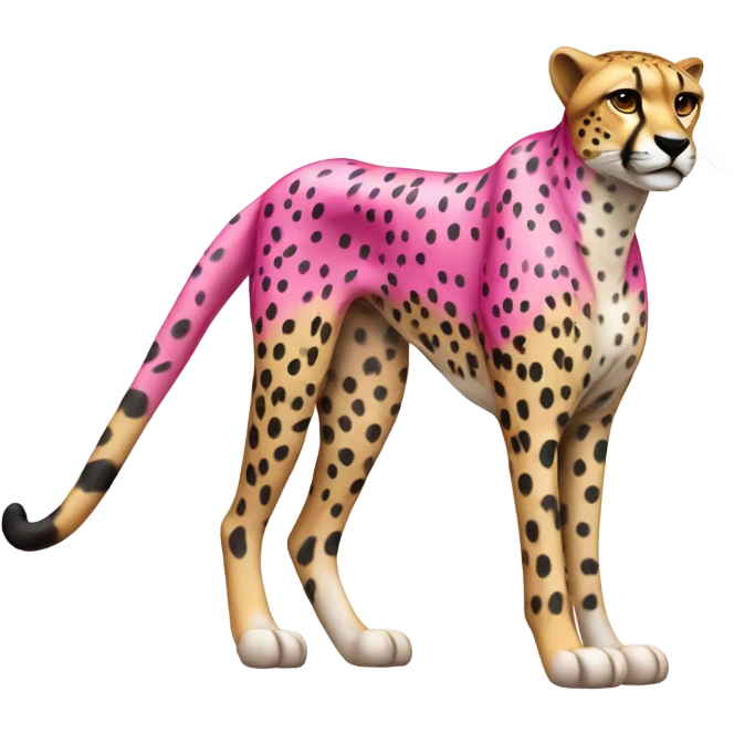 Pink cheetah  emoji