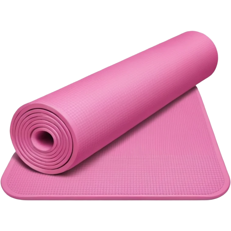 Yoga mat pink emoji