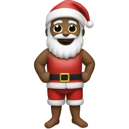 Santa at the beach emoji