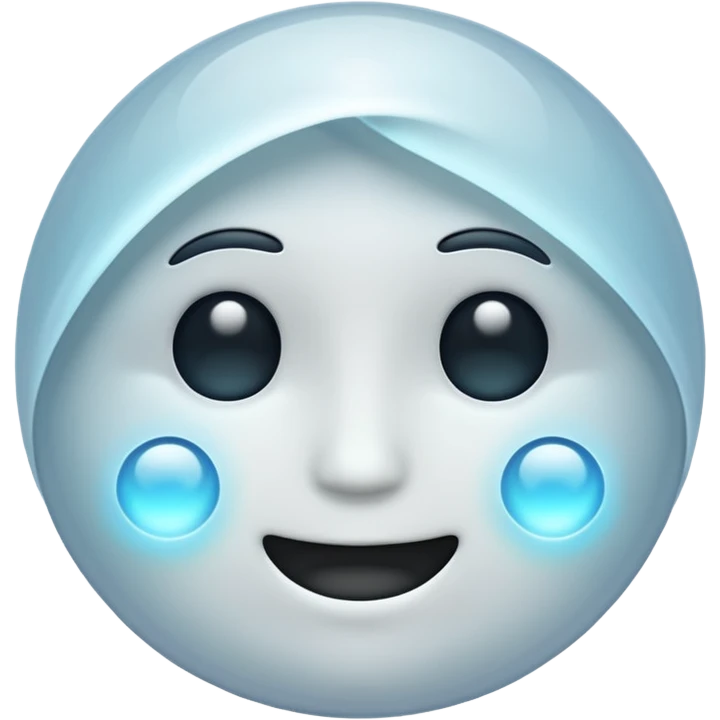 soul emoji, simple, glowing, ethereal emoji