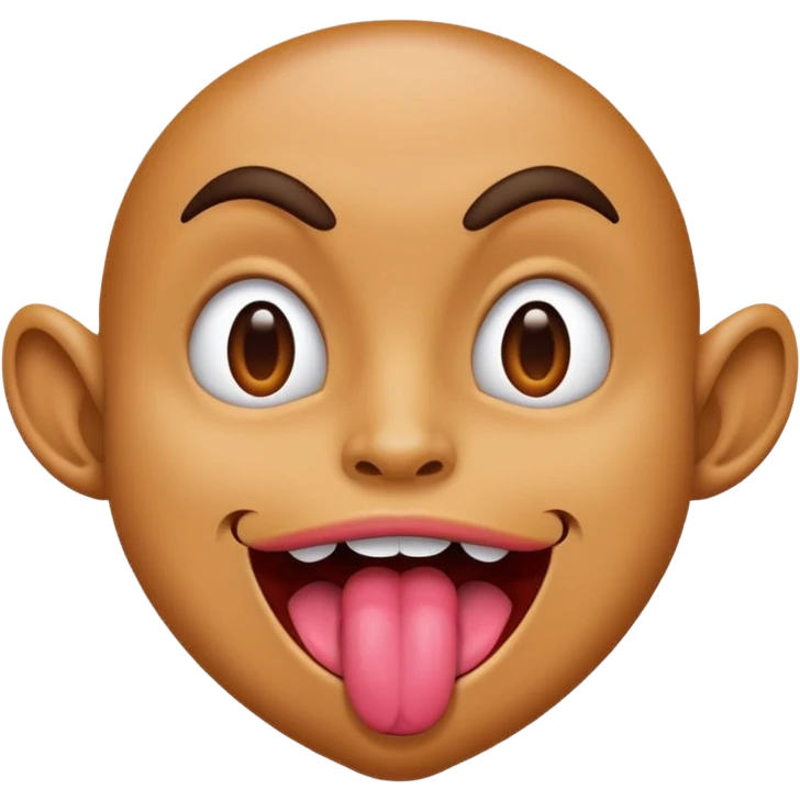 tongue out in freak way  emoji