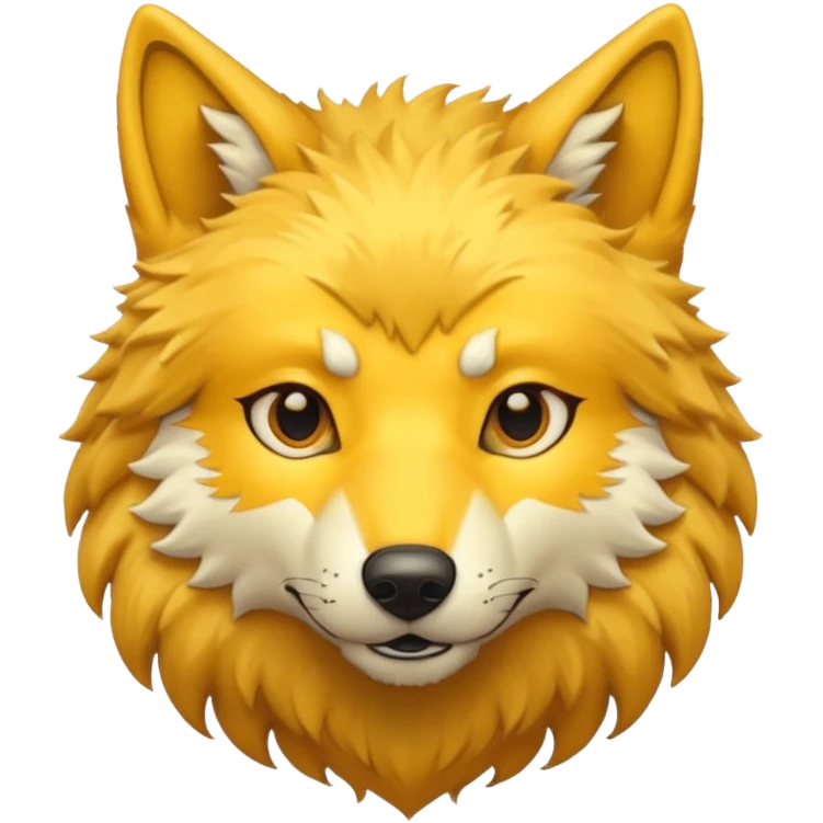 yellow wolf head emoji
