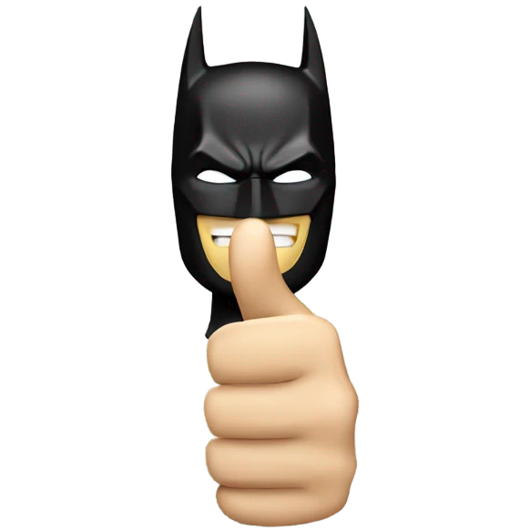 BATMAN THUMB UP emoji