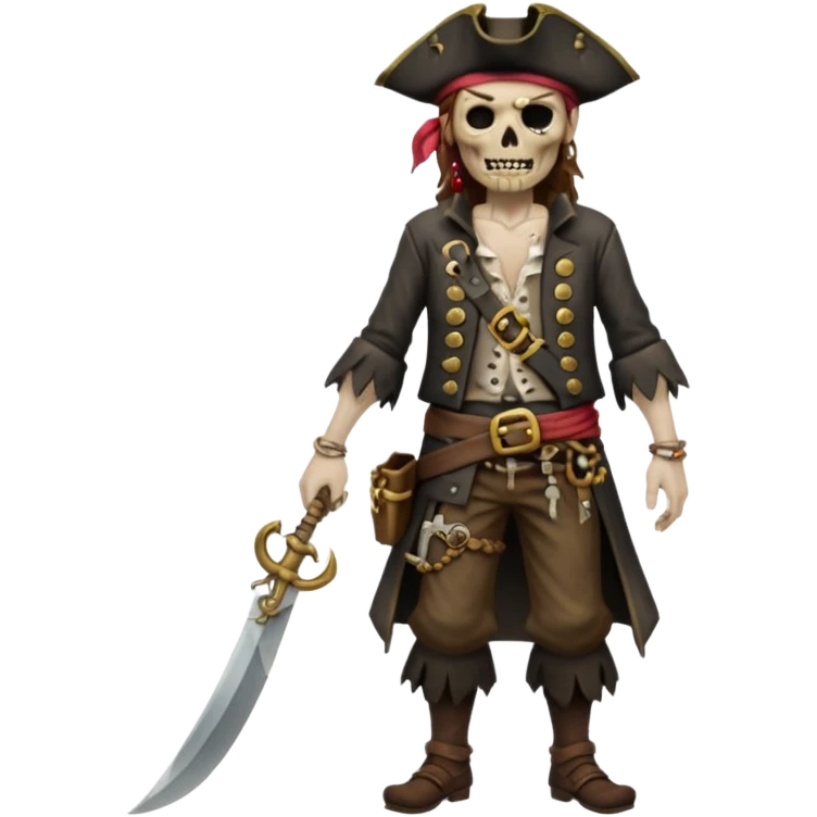 dead pirate full body emoji