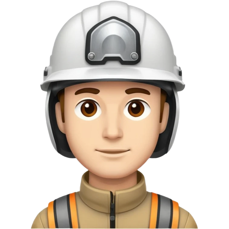 A man wearing a helmet emoji