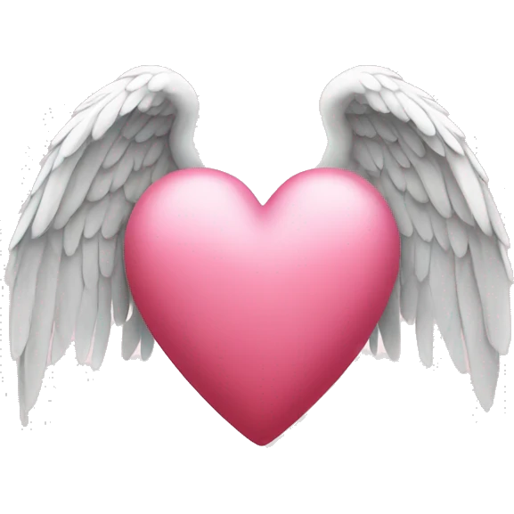 Heart with angel wings emoji