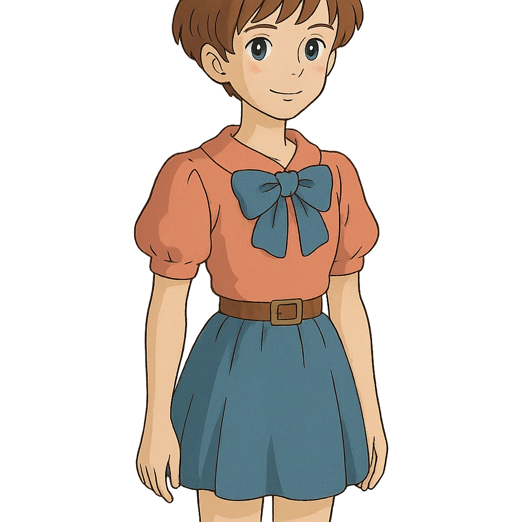 ghibli style femboy character emoji