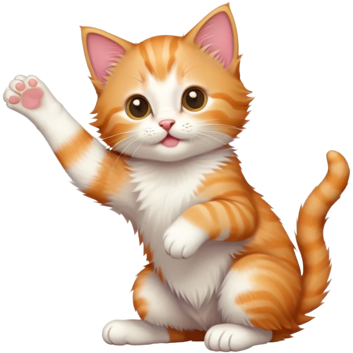  kitten stretching emoji