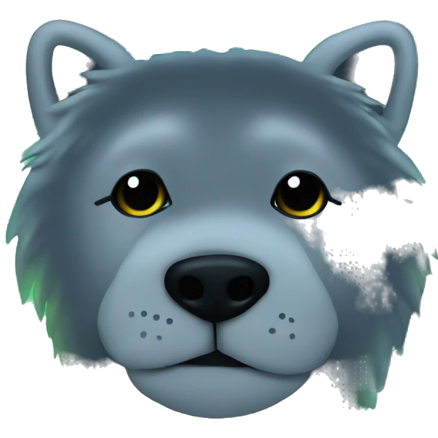 Northern lights on black background with stars as background emoji