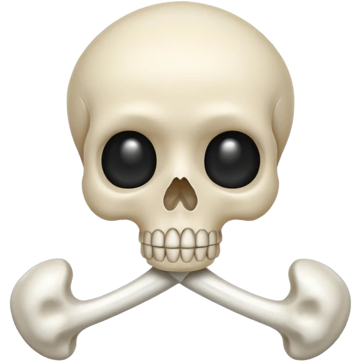 can you generate simple emoji about healthy bone make it cute emoji