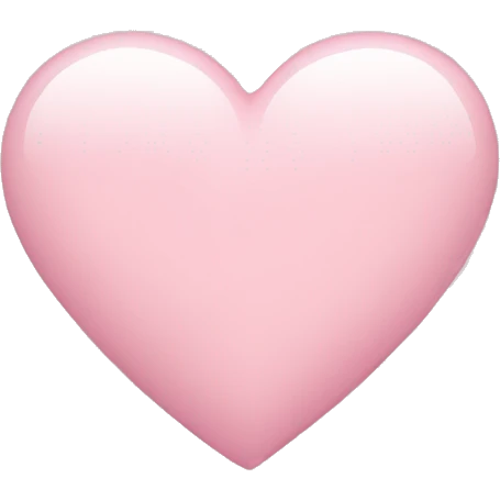 light pink heart emoji