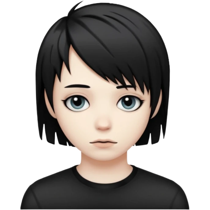 🫩 con un corte emo  emoji
