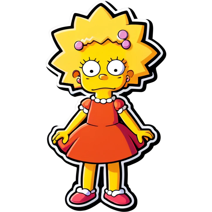 Lisa Simpson from the Simpson emoji