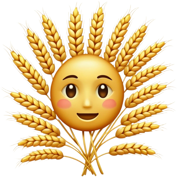 wheat with face emoji