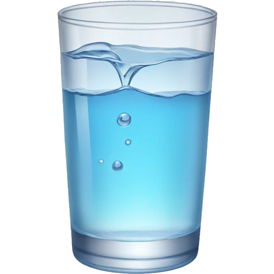 Glass of water emoji