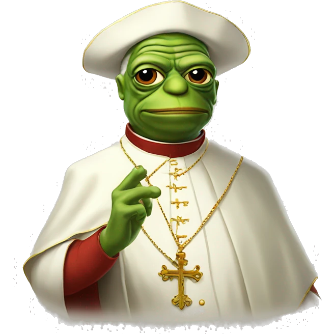 pepe pope emoji