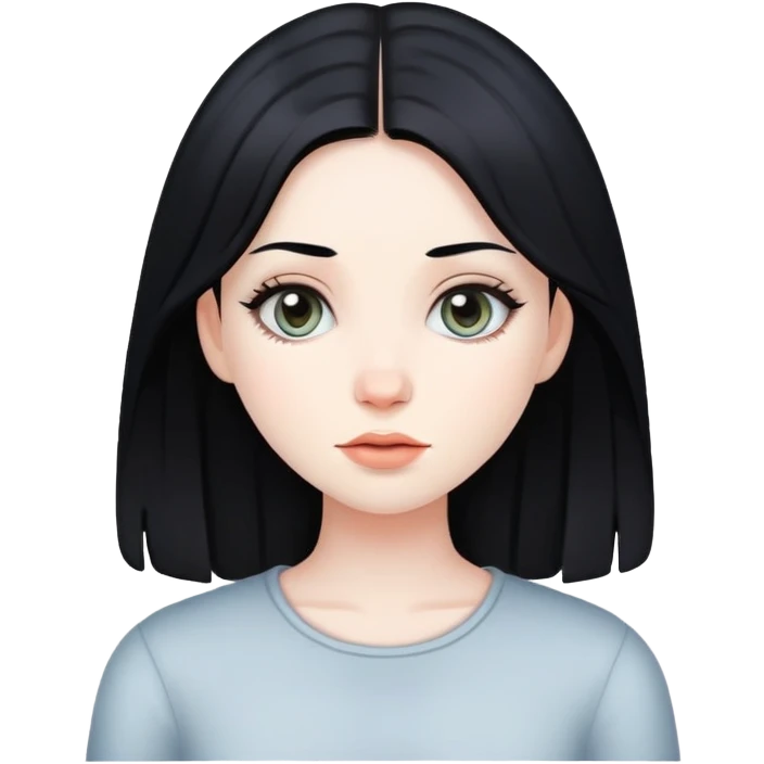 girl with black hair emoji