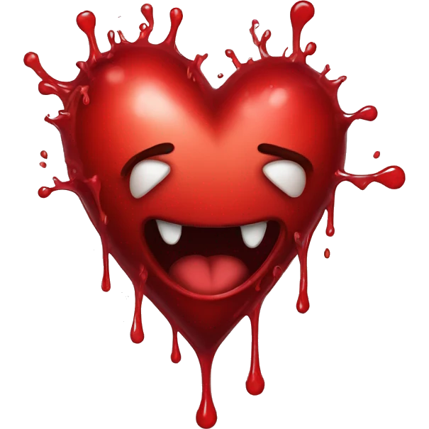 bleeding red heart emoji