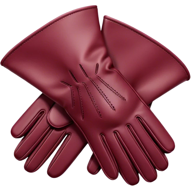 burgundy gloves emoji