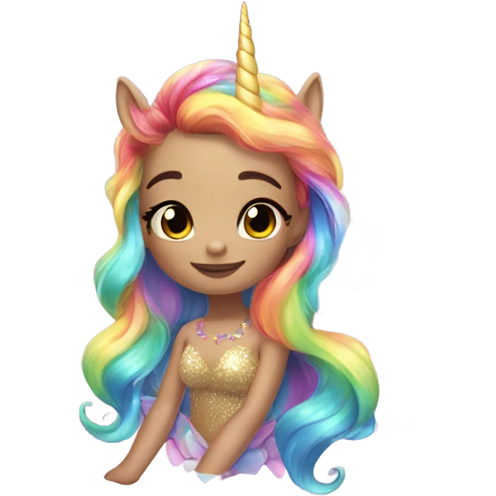 rainbow unicorn horned sparkling butterfly mermaid  emoji
